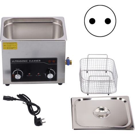 Nettoyeur Ultrasonique Ménager Cuve Inox Acier Instrument Machine de Nettoyage A10LEU 220V (1/5)