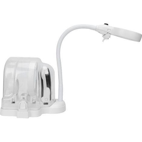 Loupe de bureau multifonctionnelle 2 en 1 avec éclairage LED, idéale pour les réparations (UE 110-240 V). (1/5)