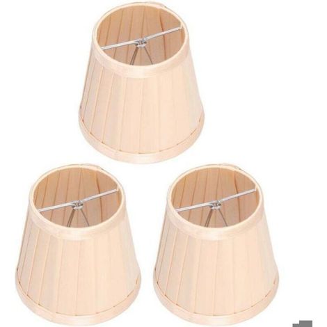 Abat-jour - Tissu E14 - À Clipser Sur Lampe À Bougie - Pour Lustre Applique Murale - Décoration Intérieure Bureau - 3 Pièces (1/5)