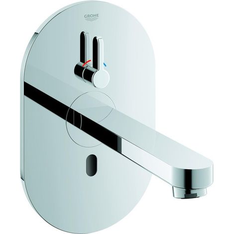 GROHE Grifo electrónico de pared Eurosmart CE 36412 Mezclador transformador módulo Bluetooth cromo, 36412000