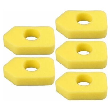 Lot de 10 filtres à air interchangeables pour référence 698369 Filtre en mousse jaune compatible avec tondeuses à gazon (1/5)