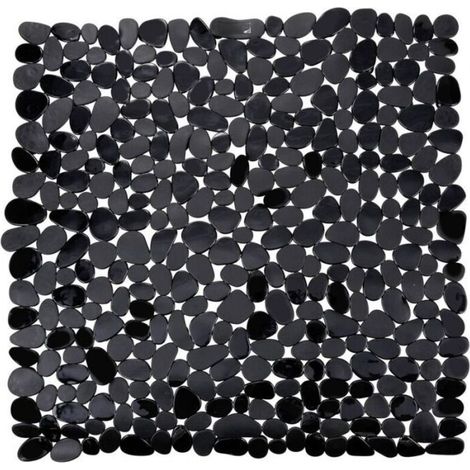 54x54cm rutschfeste Kieselstein-Badematte, FLITI Stein-Badematte