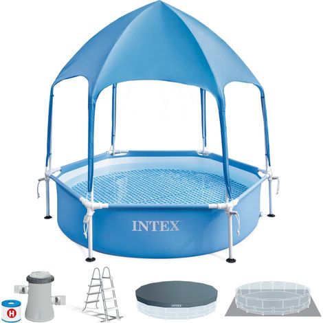 Piscina con Telaio Capac. Intex Canopy Metal Frame 183 x 38 cm 700 lt (1/5)