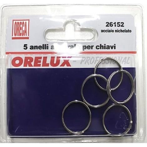ORECA - ANELLI PER CHIAVI 20MM 5PZ