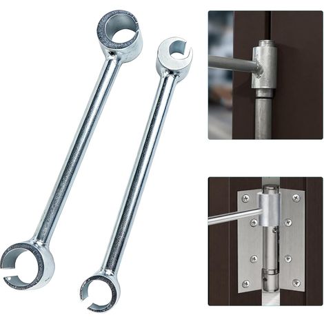 Cle de Reglage Gond Porte lot de 2,Charnières de Portes Outils,Cache Paumelle,Réglage de L'écartement,Adapté aux Portes Coupe feu,aux Portes de Sécurité et aux Portes D'armoires (1/5)
