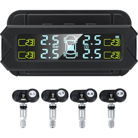 Eosnow Reifendrucküberwachung, LCD-Bildschirm, automatische Hintergrundbeleuchtung, solarbetriebenes System