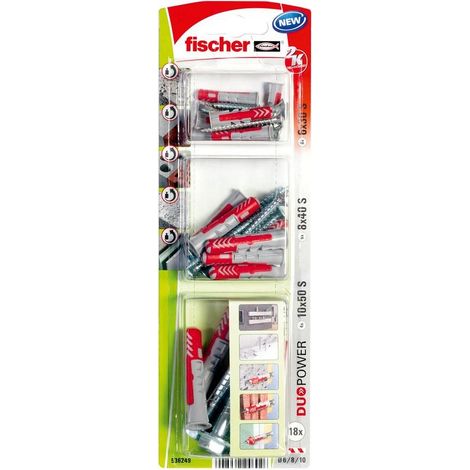 Fischer 536249 DuoPower 6,8,10 S K NV Tassello universale 1 KIT
