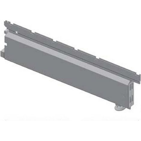Base scatolata per piantana con piedino regolabile grigio ral 7035 - Misure: mm 400 p.x300 l.x140 h