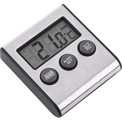Nouveau thermomètre numérique LCD pour réfrigérateur/congélateur avec aimant et support (1/5)