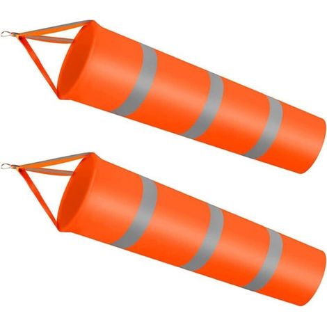 Stück orangefarbene Windsäcke, reflektierende orangefarbene Windsäcke, reißfeste Windsäcke, für den Einsatz in Meteorologie, Landwirtschaft, Erdölexploration und anderen Branchen (Orange) (1/5)