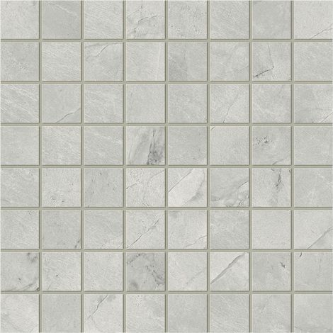 Mosaïque effet Marbre Gris Mist 3,5x3,5 cm Quadra 30x30x0,9 cm Mat Montira - Sol et mur intérieur (vendu par carton de 0,9 m²) - RO'MA CARRELAGE