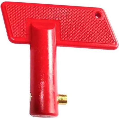Cyclingcolors – Clé coupe batterie universelle rouge – Interrupteur de circuit pour véhicules – Évite les décharges de batterie – Sécurité assurée