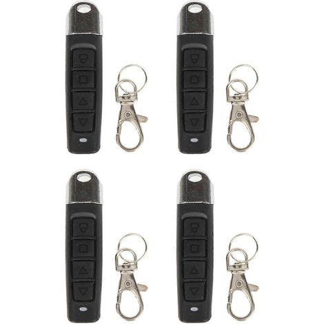 Lot de 4 télécommandes clonées 433 MHz à 4 canaux pour porte de garage électrique Automob (1/4)