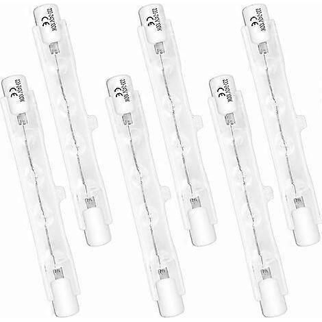 Lot De 6 Ampoule Halogene R7s 78mm 100w 230v, Dimmbare Lampe Tube Halo, Blanc Chaud 2700k, 1500lm, Projektor HalogNe LinAire, Für LClairage De