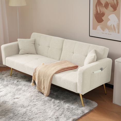 Sofá cama reclinable con bolsillos laterales OKMYHOME (1/5)