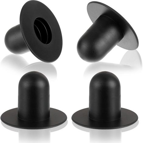 Lot de 4 Bouchons de Piscine, Bouchons d'étanchéité de Piscine, Bouchons de Remplacement pour Pompe de Filtration, compatibles avec Les Pompes de Filtration Intex et Bestway (Noir) (1/5)