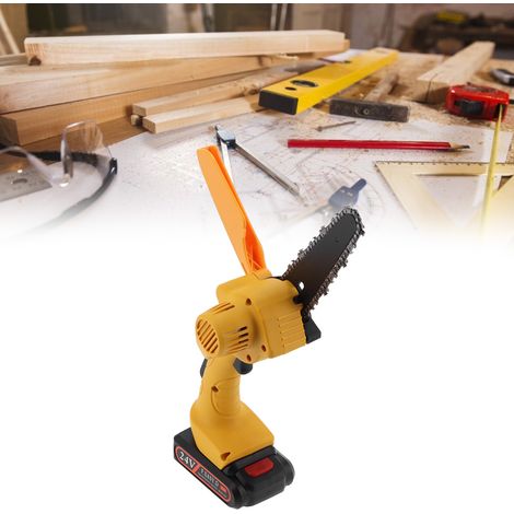 Mini tronçonneuse électrique 6 pouces haute puissance à balais pour l'abattage et l'élagage, scie électrique domestique UE 100-240 V (1/5)