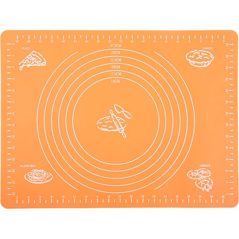 Tapis de cuisson en silicone pour pétrir la pâte, tapis antiadhésif pour rouler la farine, tapis pour rouler la pâtisserie, (1/4)