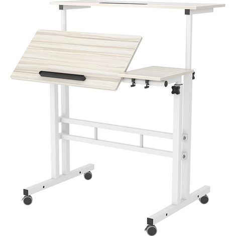 soges Verstellbarer Computertisch Laptoptisch Mobiler Schreibtisch PC-Tisch Notebooktisch Laptopständer 101-2MP (1/5)