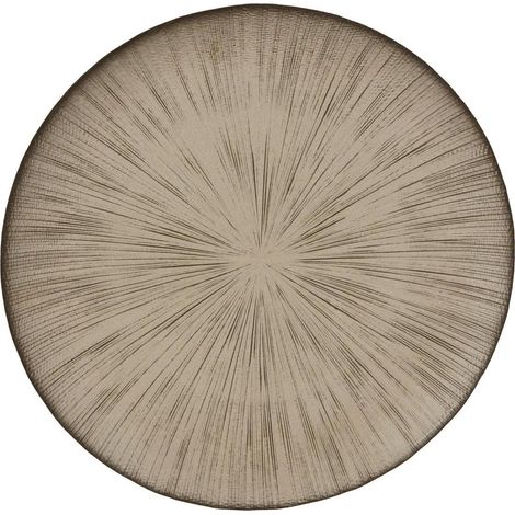 Lot de 6 Assiettes Plates "Gloria" 28cm Champagne