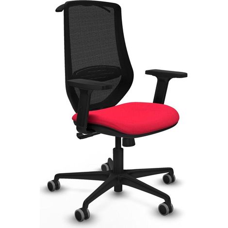 piqueras-y-crespo Chaise Mardos rouge confortable bureau