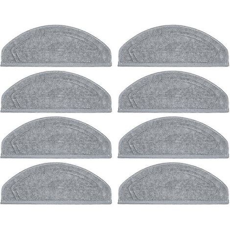 Lingettes de nettoyage pour aspirateur robot Roborock Saros 20 Sonic/S10 MaxV Ultra/G30S PRO : 8 lingettes en microfibre (accessoires inclus). (1/5)