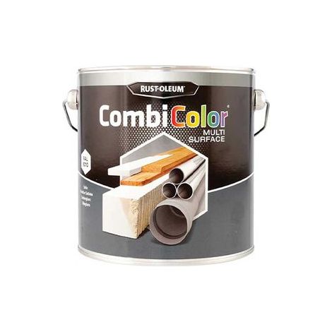 Rust-Oleum COMBICOLOR Multi-Surface RAL9010 - Weiß Glänzend 2,5L, Einschicht-System für Metallschutz