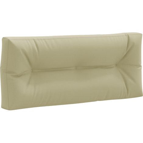 Coussin de dossier pour palette intérieur extérieur polyester vert clair 120 x 50 x 12 cm (1/5)