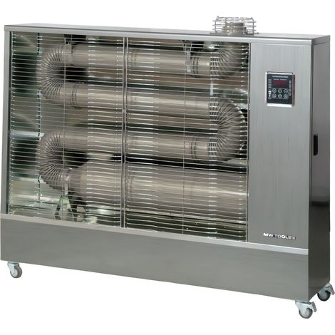Mw Tools – Chauffage de chantier au fioul 16 kW pour locaux jusqu'à 920 m³ – Radiant infrarouge silencieux – WD56IK - PRO 16 KW