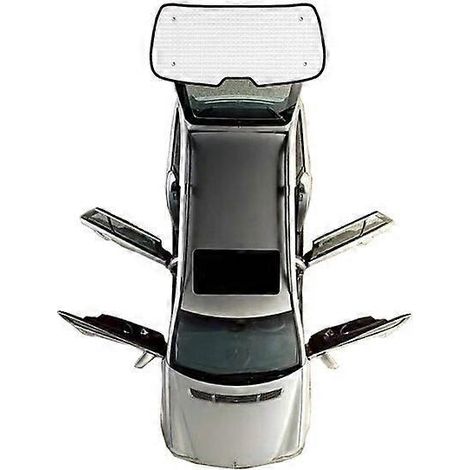 Pare-soleil intégral pour Peugeot 207 Berline (2006-2014) - Accessoires anti-UV - Protection solaire pour pare-brise et lunette arrière (2012-2013) (1/5)