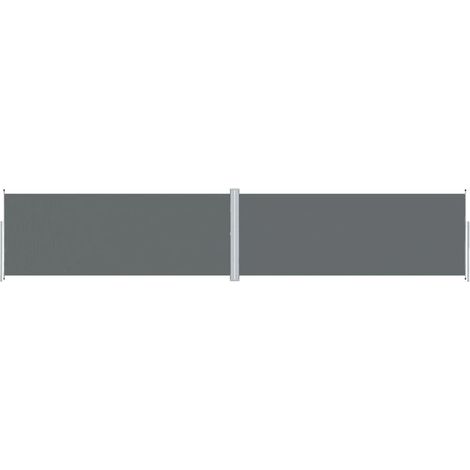 vidaXL Retractable Side Awning Anthracite 200x1000 cm