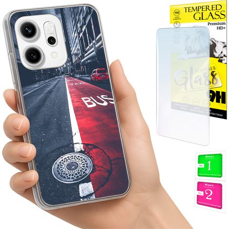 Funda para Oppo Reno 14F / 14 FS 5G con cubierta trasera para foto y cristal 9H. (1/5)