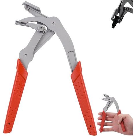 Extractor de sujetadores - Alicates para clips automotrices con palanca de resorte - Alicates para clips de paneles de acero inoxidable - Diseñados específicamente para quitar paneles y sujetadores in (1/5)