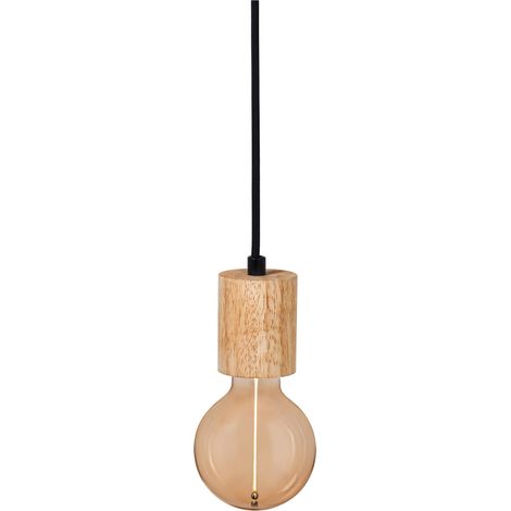OSRAM Vintage 1906® pendant light CYLINDER WOOD E27, wood, max. 15W LED, E27 base, indoor pendant light, round canopy, combined with 1906 Vintage lamps, combined with smart lamps (1/4)