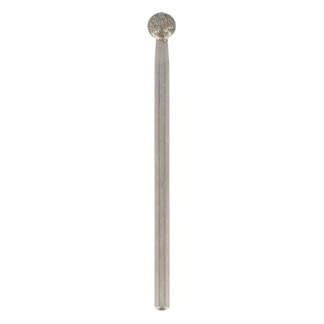 Dremel 7105 - Puntos de bola de diamante 4,4 mm, juego accesorios 2 muelas para herramienta rotativa para grabar, tallar y retocar madera, porcelana, cerámica, vidrio, cuero, plástico