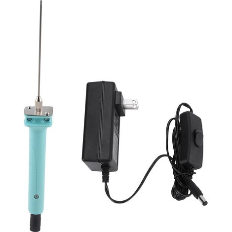 Crayon coupe-mousse électrique à fil chaud type aiguille 10cm avec alimentation 110‑240V (prise US) (1/5)