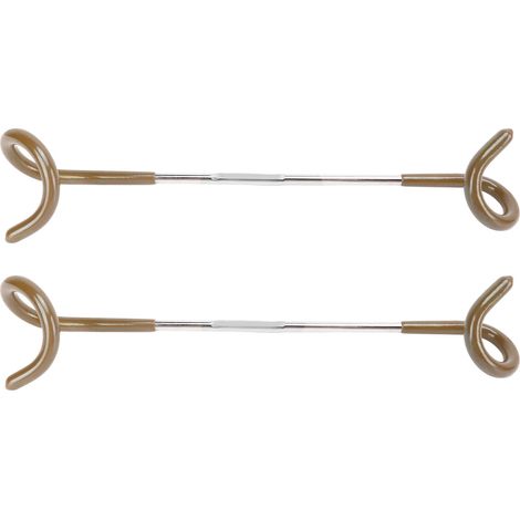 2 Crochets S en Acier Inoxydable pour Tente, Support Lampe de Camping, Accessoire Extérieur Pratique (Couleur Sable) (1/5)