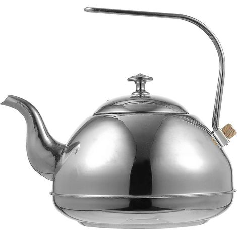 Théière en acier inoxydable avec filtre intégré pour la maison et la cuisinière.-26X16X15CM-Silver