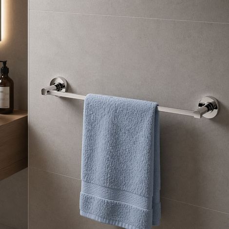 Porta asciugamani in ottone cromato lucido serie luparia diverse misure disponibili misura 60 cm - confezione 1 (1/5)
