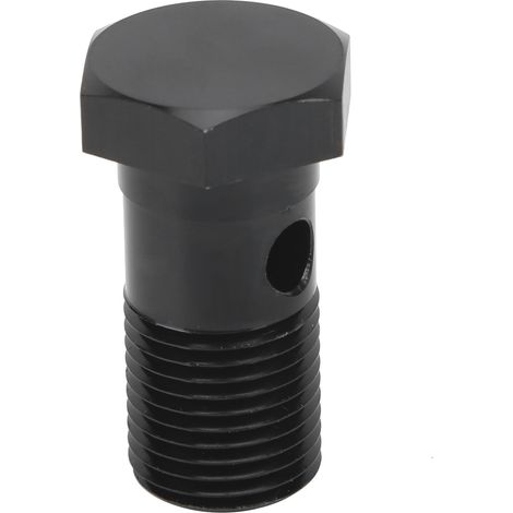 Vis banjo simple en aluminium, filetage M16 x 1,5 mm, longueur 3,3 cm (1,3 po), noire, accessoire automobile