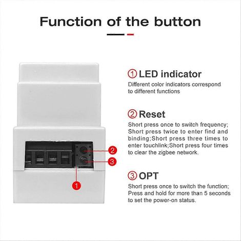 Intelligenter 5-in-1 LED-Controller für DIN-Schiene, kompatibel mit RGB, RGBW, CCT, Dimmer für 2,4 GHz Lichtstreifen und Zigbee 3.0. (1/5)