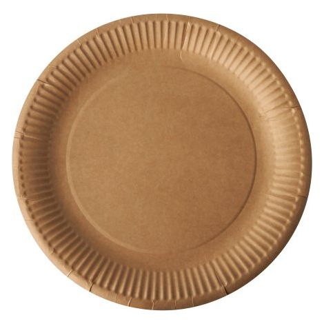 Assiette en carton Ø 23 cm Pure - Lot de 100 - Maxiburo