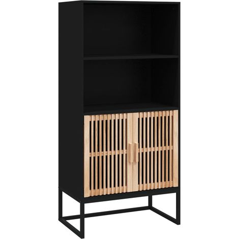 Highboard Schwarz 60x35x125 cm Holzwerkstoff vidaXL
