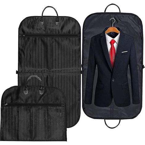 Housse de costume pliable et respirante, idéale pour les voyages. Cadeau inclus. (1/5)