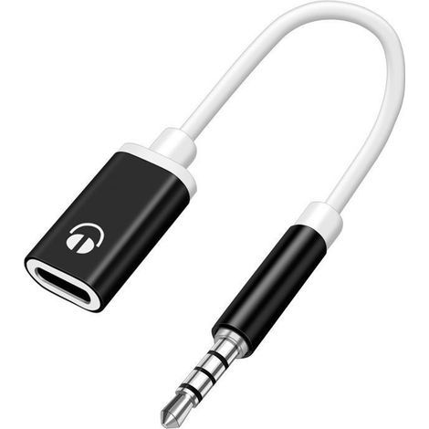 Cable de audio analógico de 3,5 mm macho a USB-C hembra para auriculares, reproductores de MP3, ordenadores portátiles y tabletas.