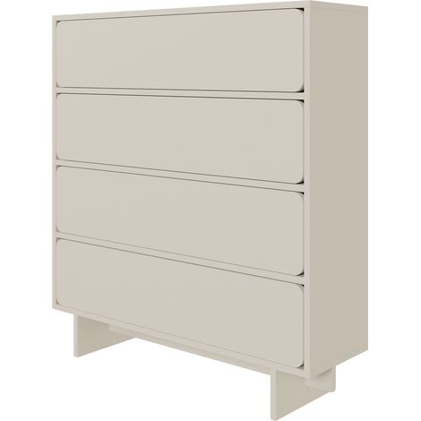 Selsey WUWU - Commode à quatre tiroirs - 101 cm - grège (1/5)