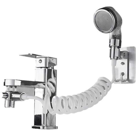 Handbrause für Waschbecken, Badezimmerarmatur mit flexiblem Schlauch und Brausekopf, 3 Strahlarten zum Haarewaschen im Badezimmer. – AquaForge