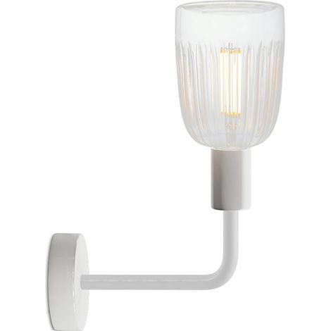 Lampada Fermaluce Elle in metallo con lampadina Crystal