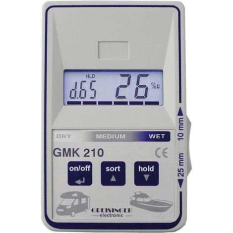 Greisinger GMK 210 Medidor de humedad gris para materiales