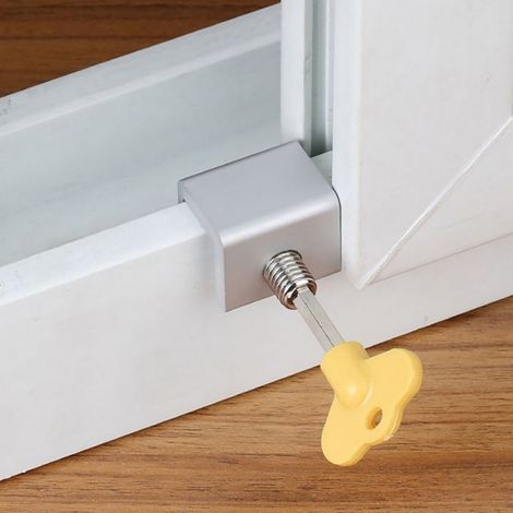 Verrou Pour Fenêtre Coulissante - Verrou De Sécurité En Alliage D'aluminium - Adapté Aux Fenêtres Verticales Et Horizontales - 1 Pièce (1/5)